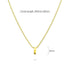 Initials Brick Alphabet Letter Necklace Gold Layered Steel Jewellery